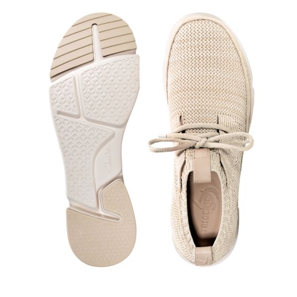 Clarks Womens Tri Native Flat Shoes White | CA-9481063